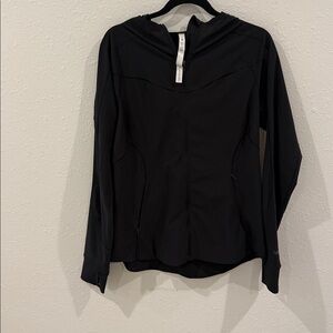 lululemon Mist over windbreaker Black Jacket - size 12